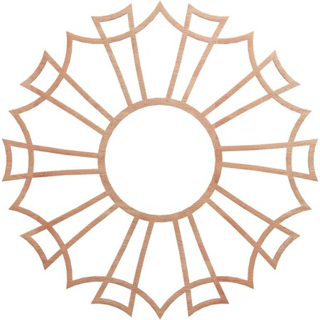 Ekena Millwork Augustus Wood Fretwork Pierced Ceiling Medallion, Cherry, 38"OD x 13 3/8"ID x 1/4"T CMWP38X38X0250AUCH